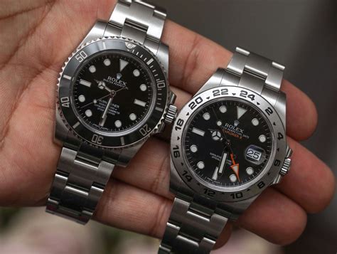 rolex explorer vs rolex submariner just 1 watch|explorer ii 226570.